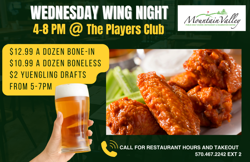 wing night at mountain valley