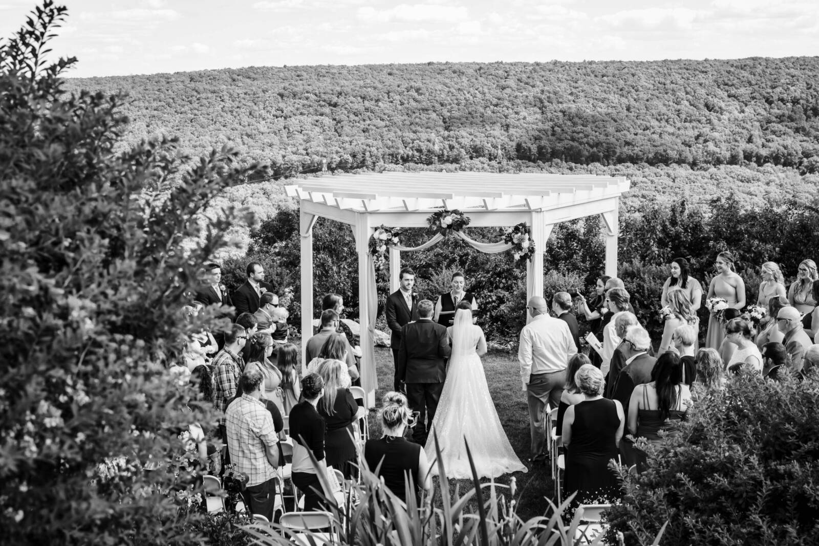 outdoor wedding ceremony pottsville scranton wilkesbarre