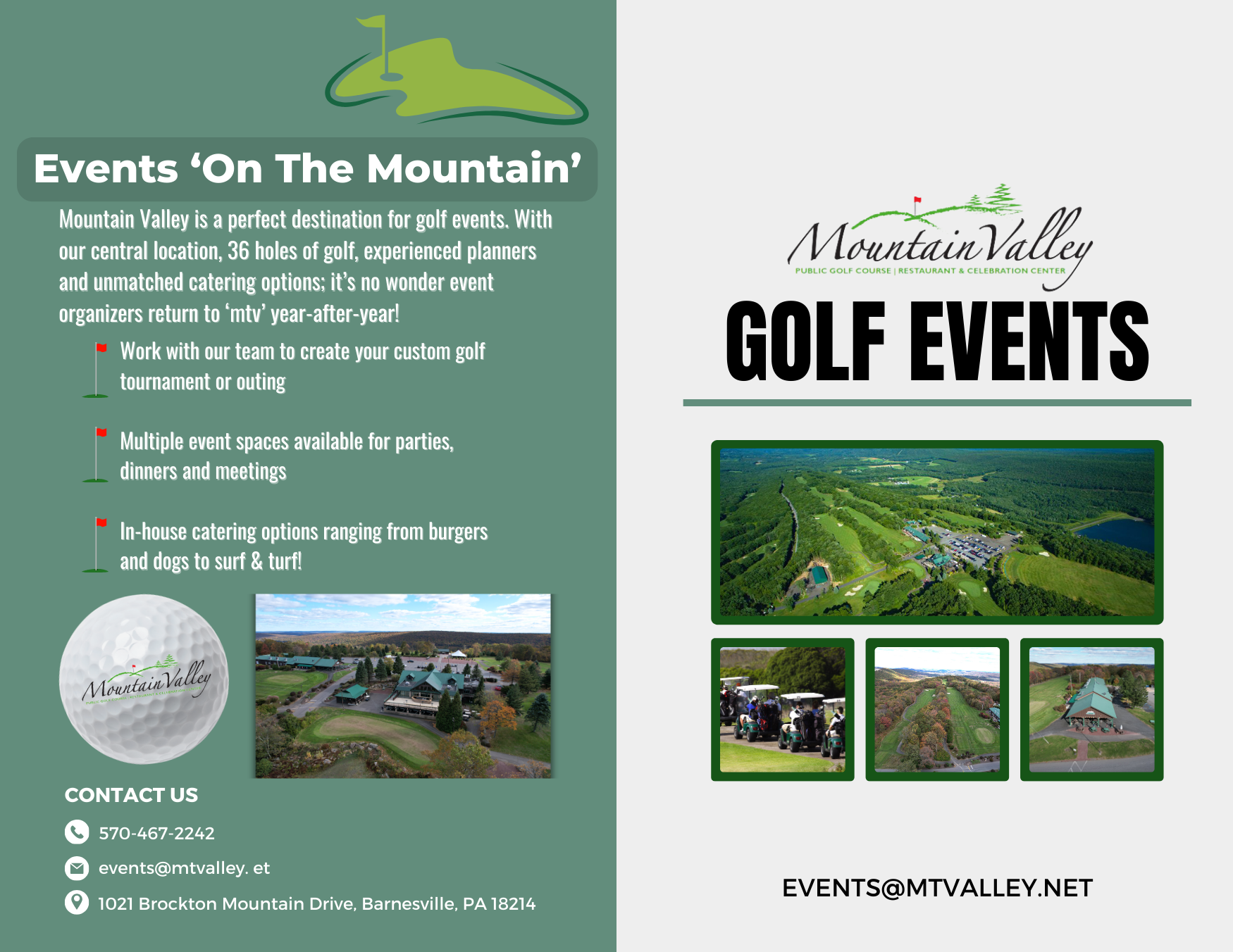 golf events at mountain valley